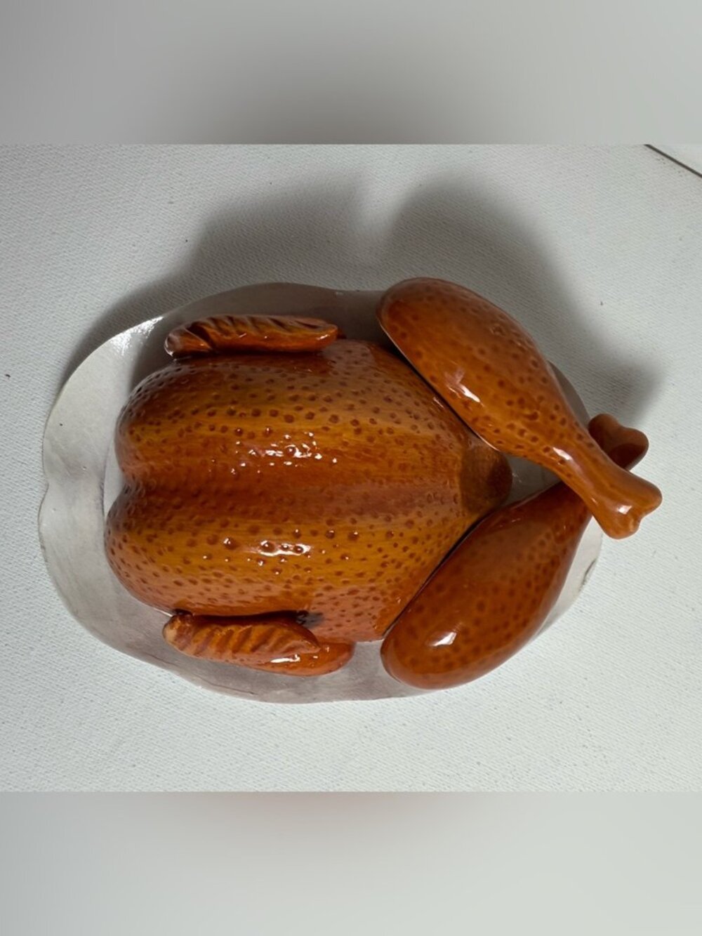 Cracker Barrel Roasted Turkey Salt & Pepper Shakers Platter NIB